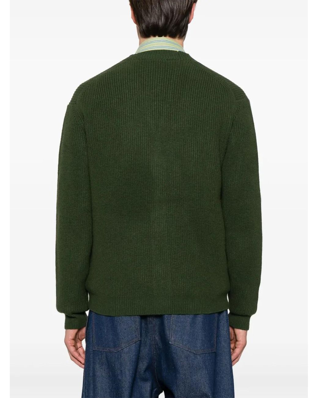 Maison Kitsuné Vest Met Vossenpatch in het Green voor heren