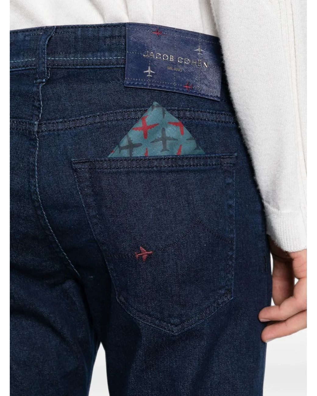 Jacob Cohen Blue Jean Bard À Coupe Slim for men
