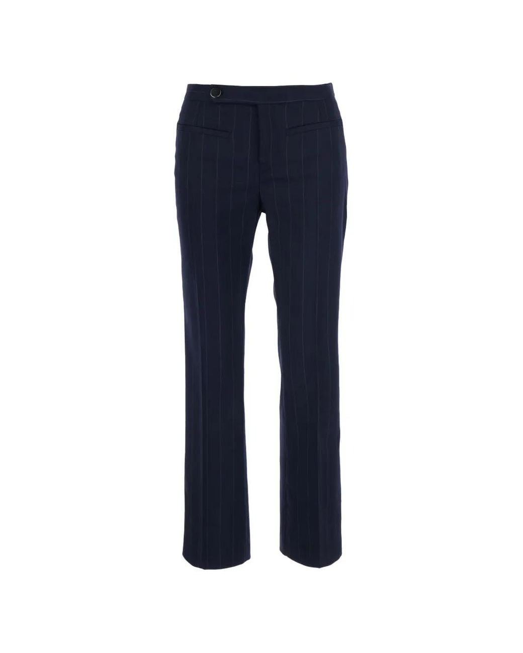 ..,merci Blue Pantalon À Fines Rayures