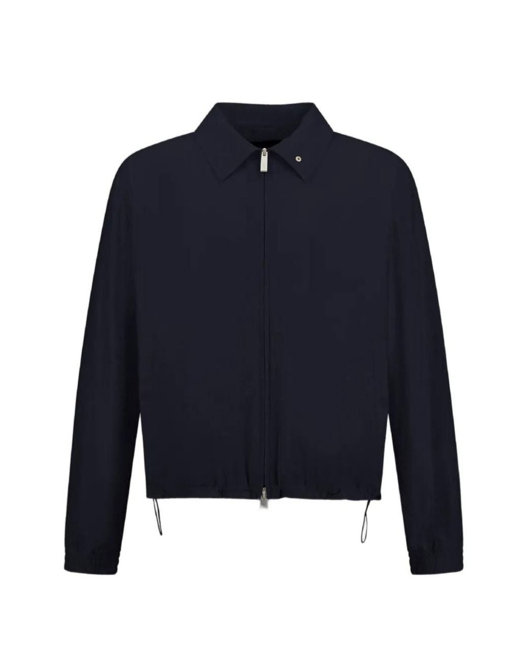 Laminar Blue Crinkle Zipped Jacket