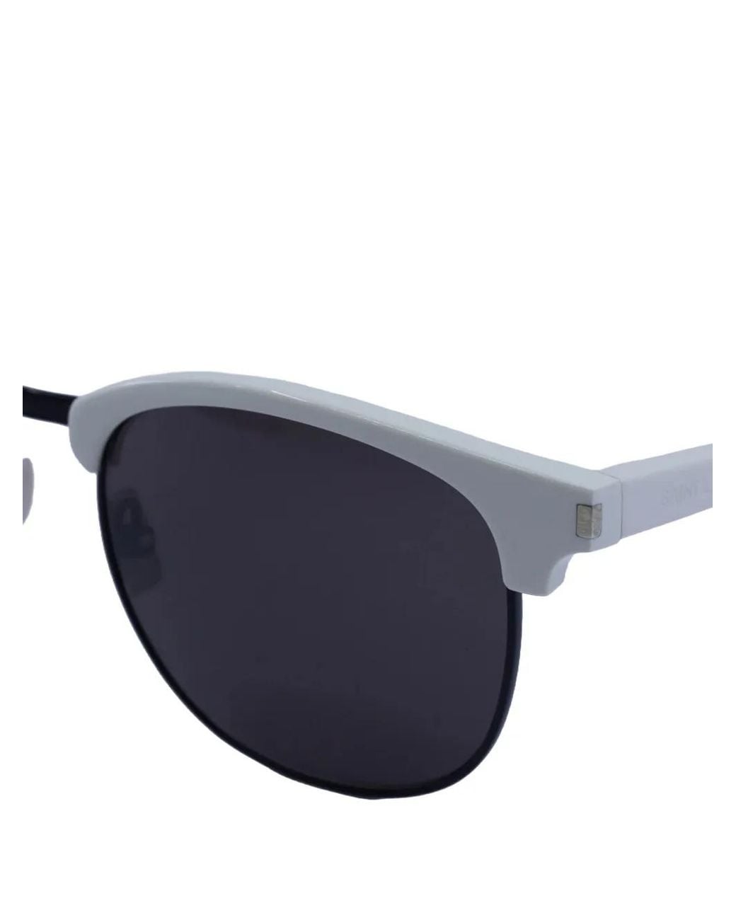 Saint Laurent Blue Lunettes De Soleil À Monture Ronde for men