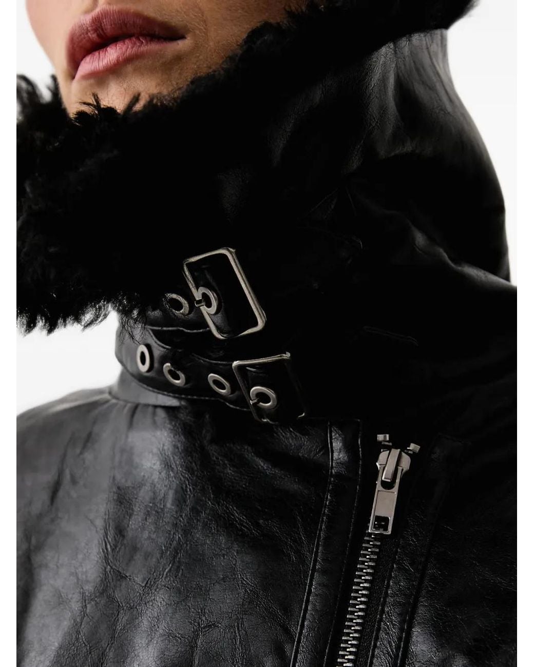ELEH Black Cropped Zip-Up Jacket