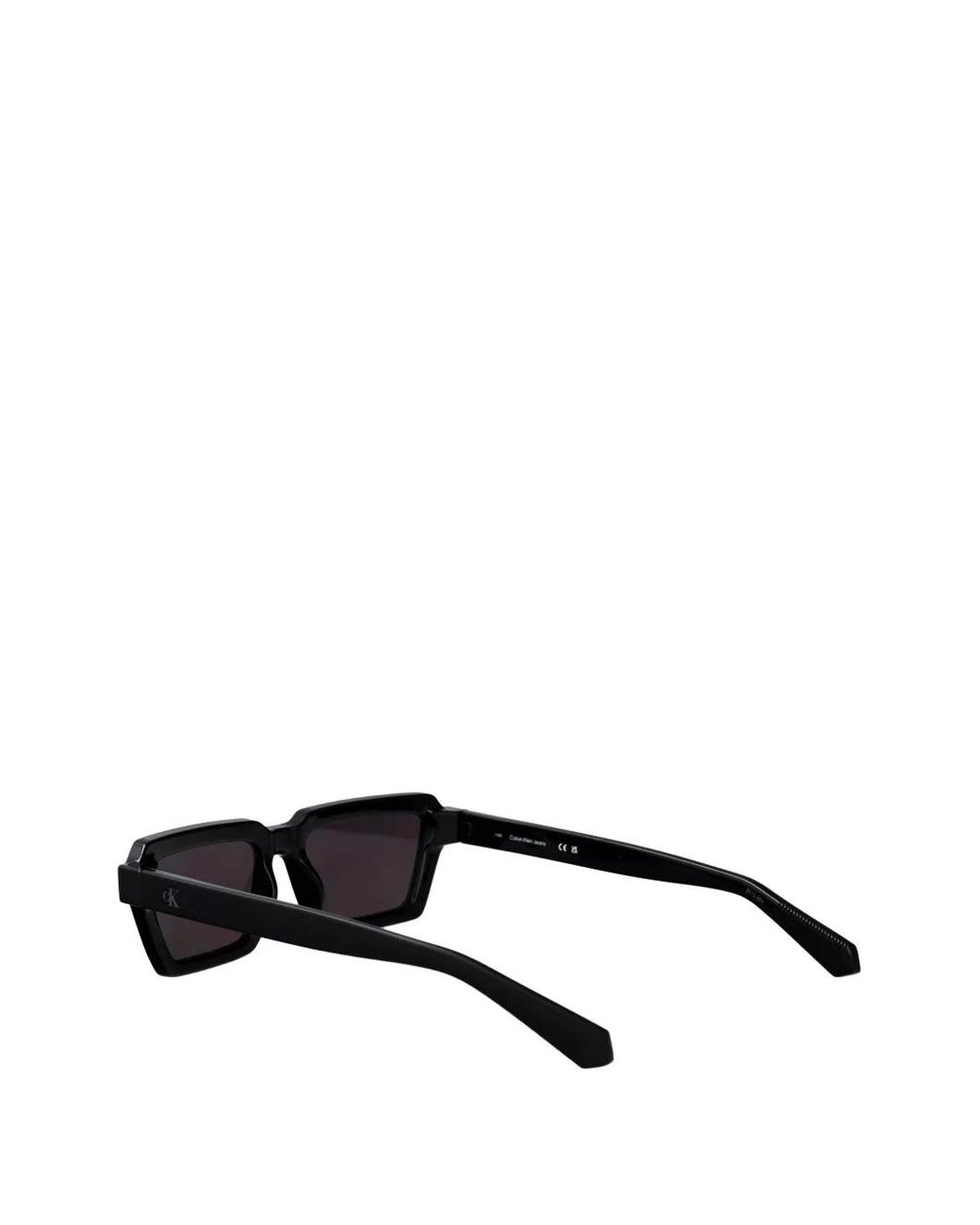 Calvin Klein Black Rectangle-Frame Sunglasses
