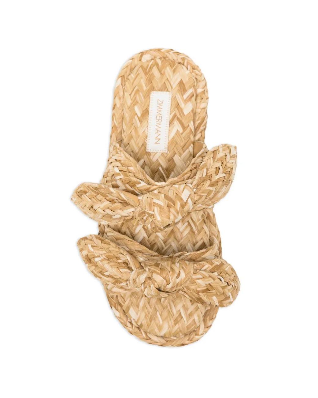 Zimmermann Metallic Carousel Linen Sandals