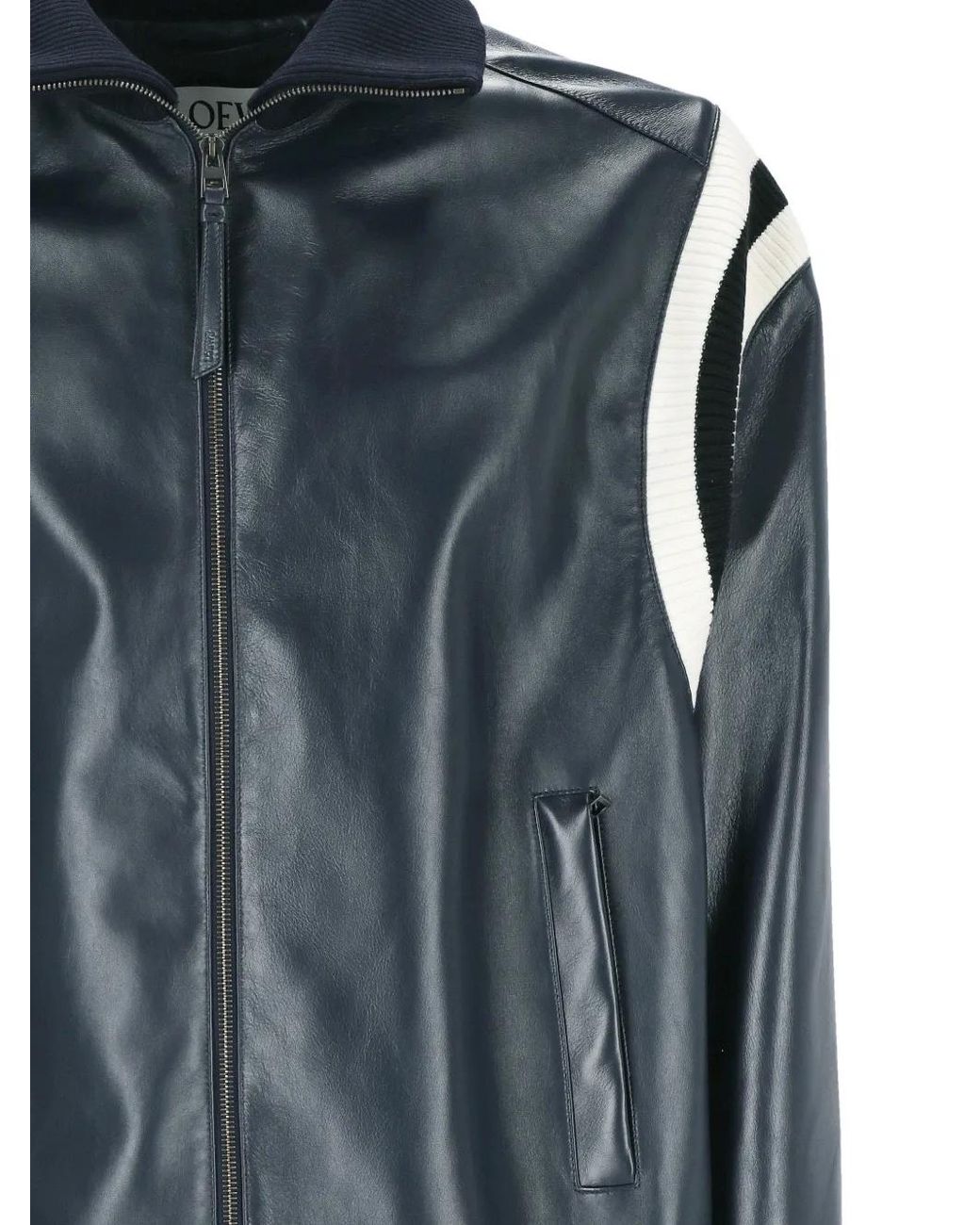Giacca Con Inserti di Loewe in Blue da Uomo