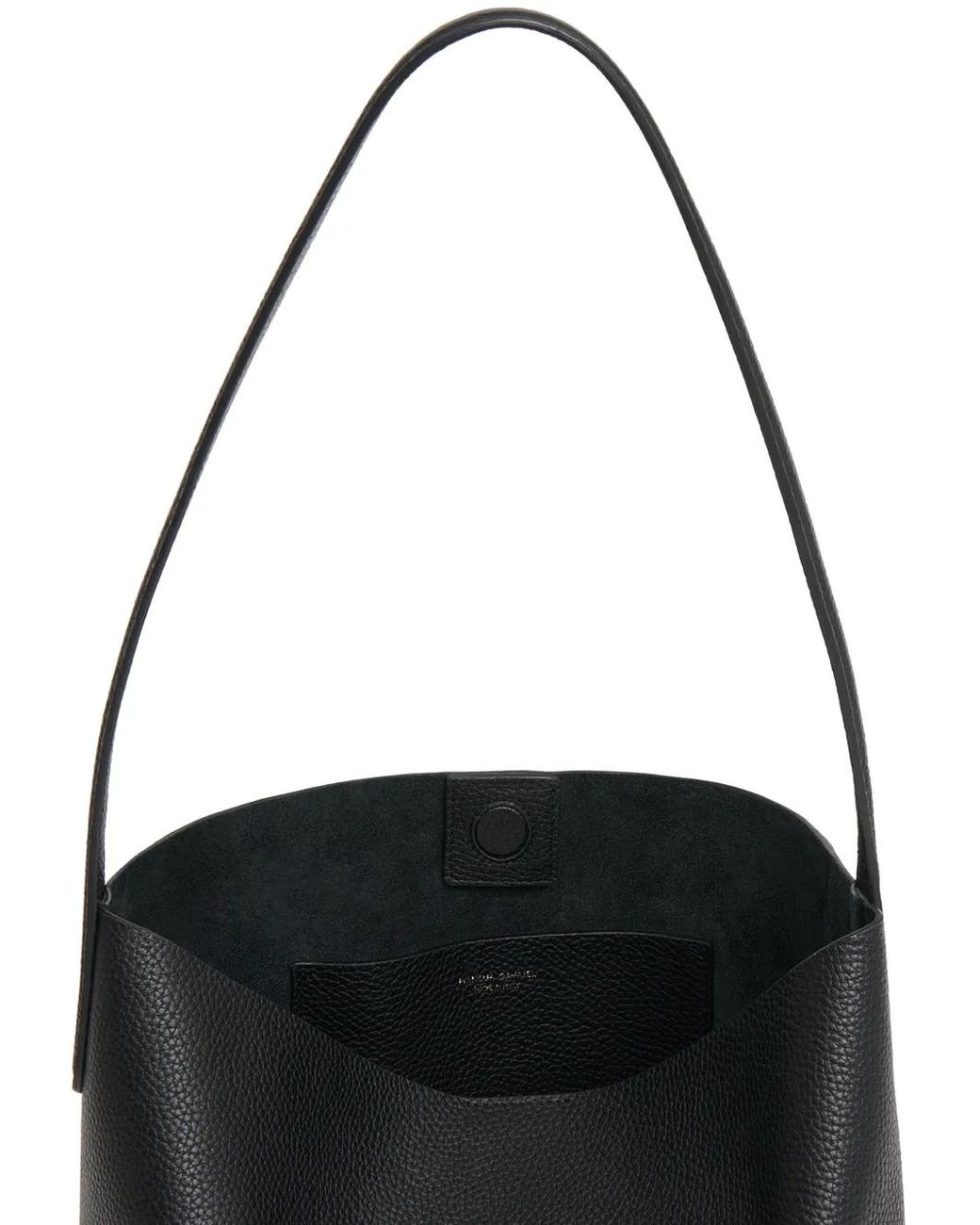 Mansur Gavriel Black Everyday Cabas Pebbled Tote Bag