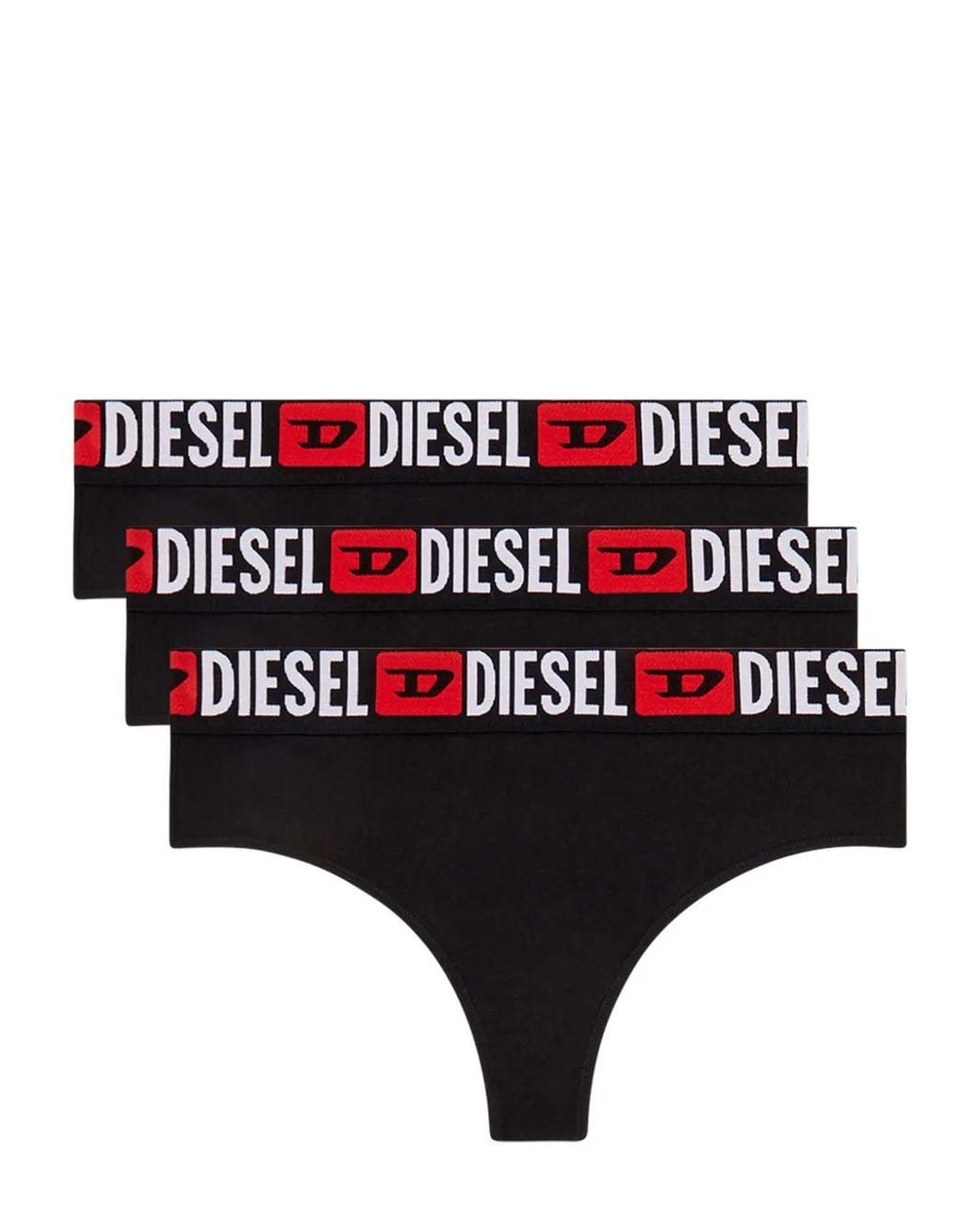 DIESEL Red Ufst-Stars Thongs (Pack Of Three)