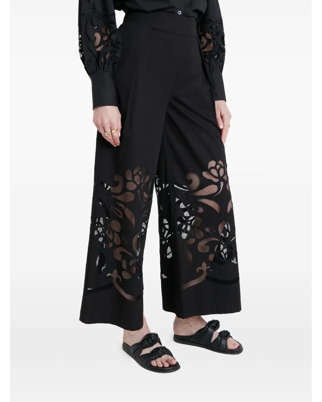 Temperley London Black Nelle Trousers