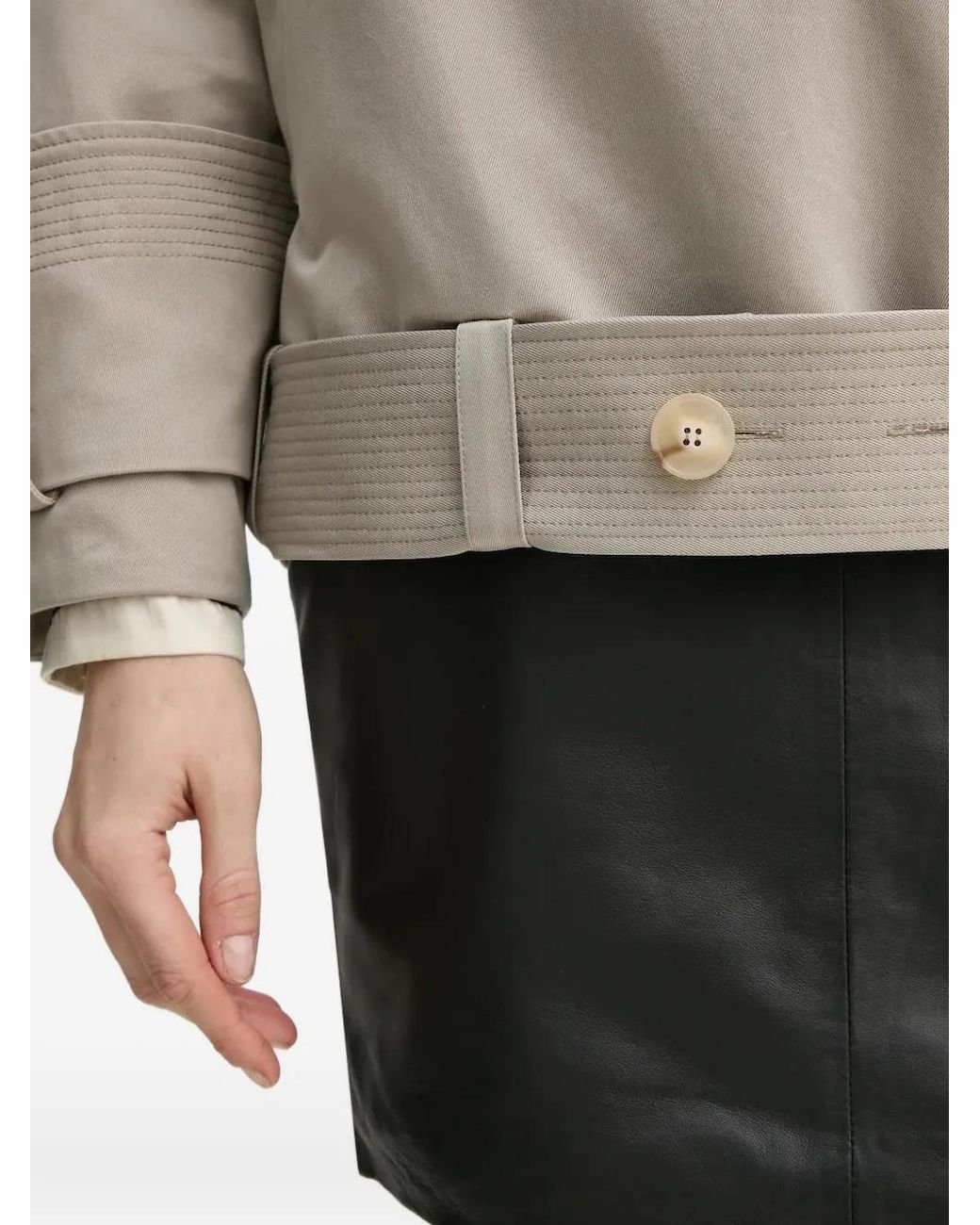 Aeron Natural Hooded Belted Jacket
