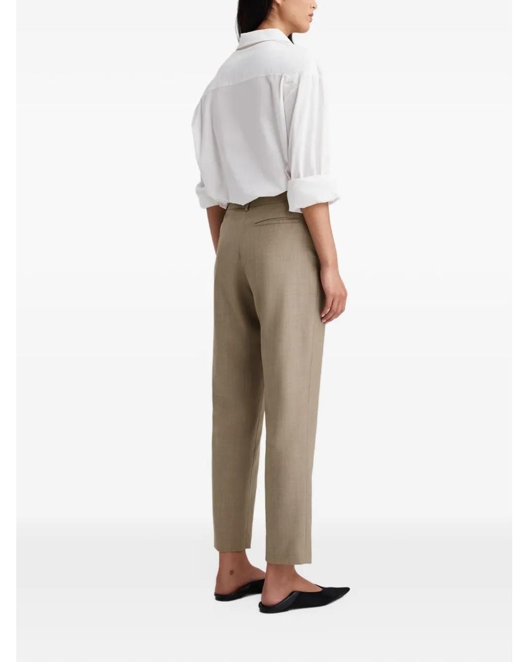 Anna Quan Gray Juliette Straight-Leg Trousers