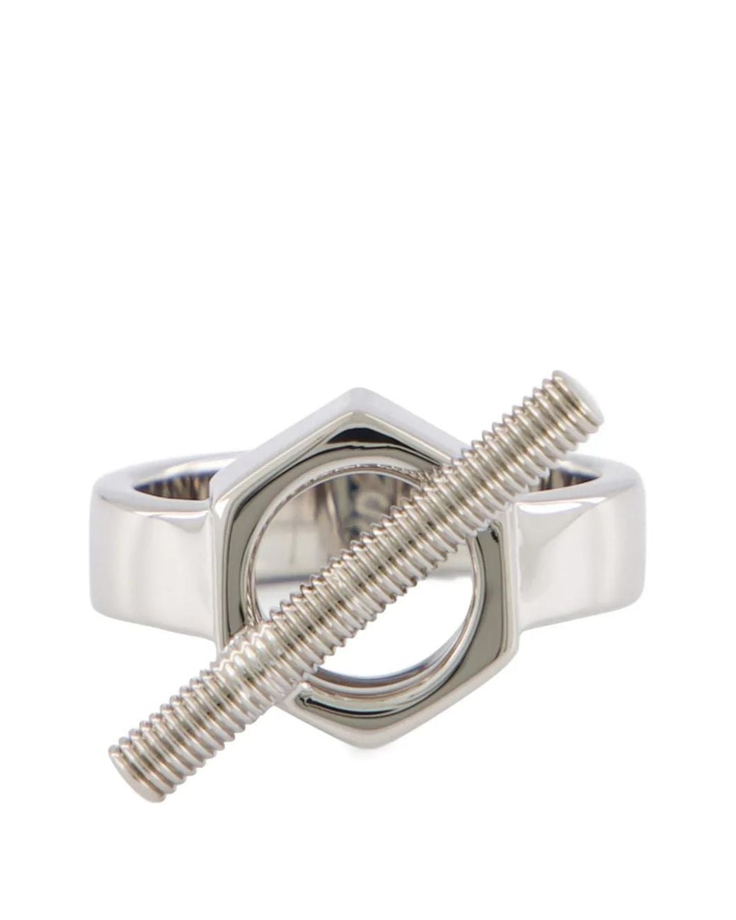 Marni White Screw Ring for men