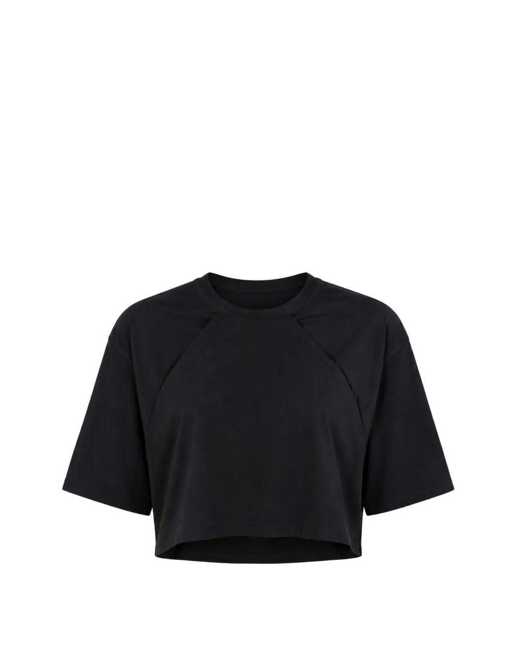 Litkovskaya Black Haut Crop À Design Plissé