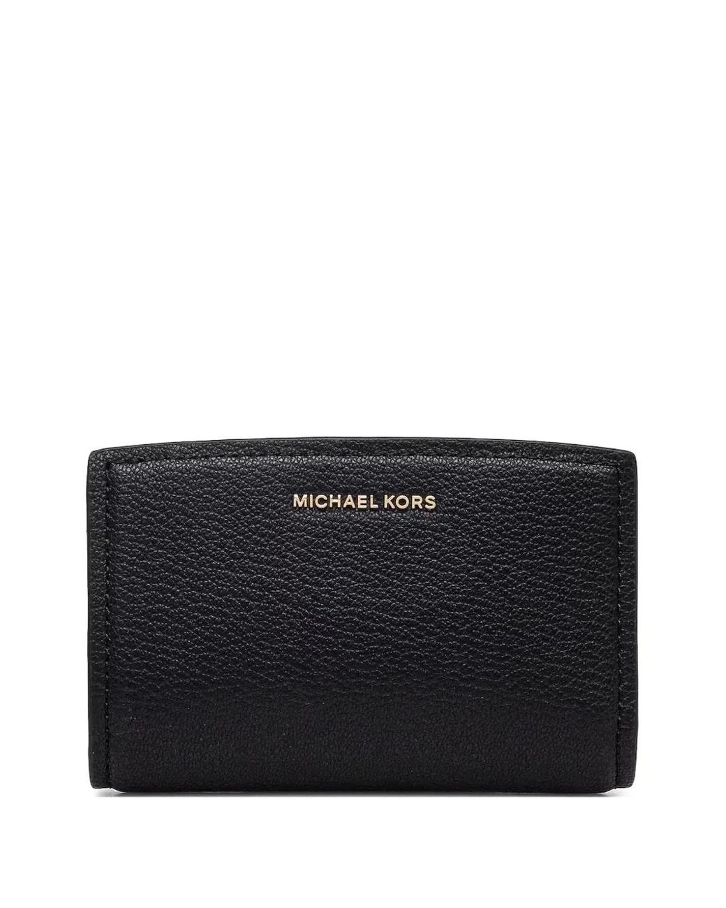 MICHAEL Michael Kors Black Bryant Medium Pebbled Leather Wallet