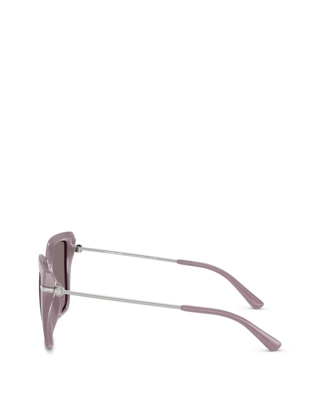 Michael Kors Purple Geometric-Frame Sunglasses