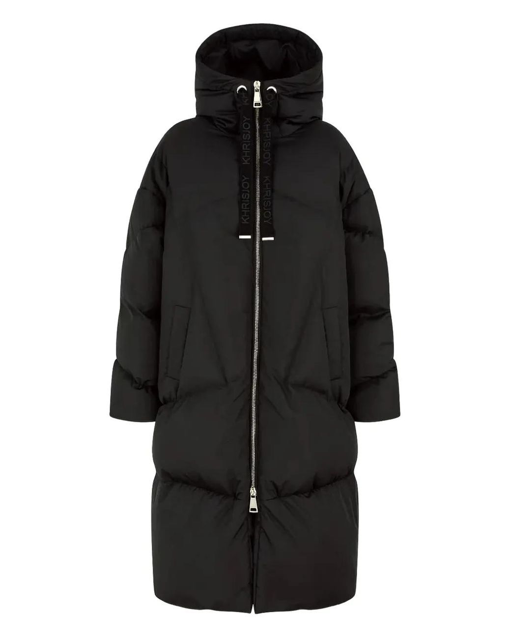 Khrisjoy Black Hooded Puffer Coat
