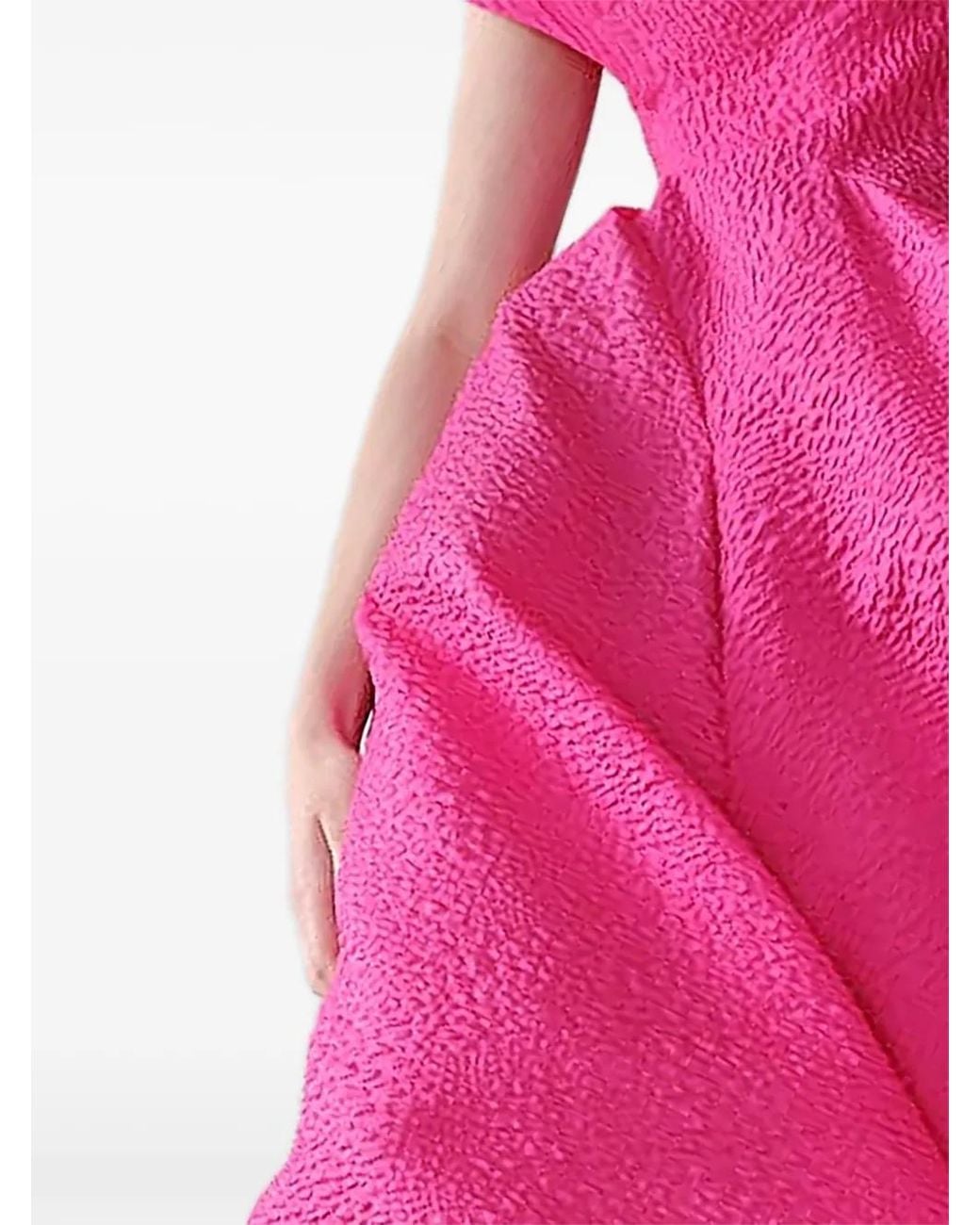 Roksanda Pink Robe Rova À Coupe Mi-Longue