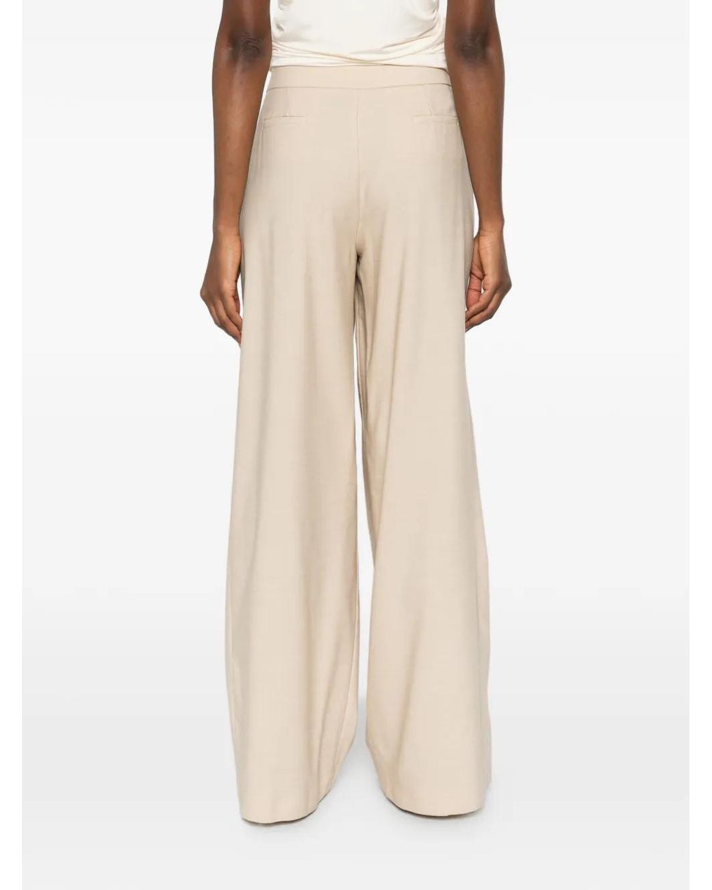 MVP WARDROBE White Pleated Trousers