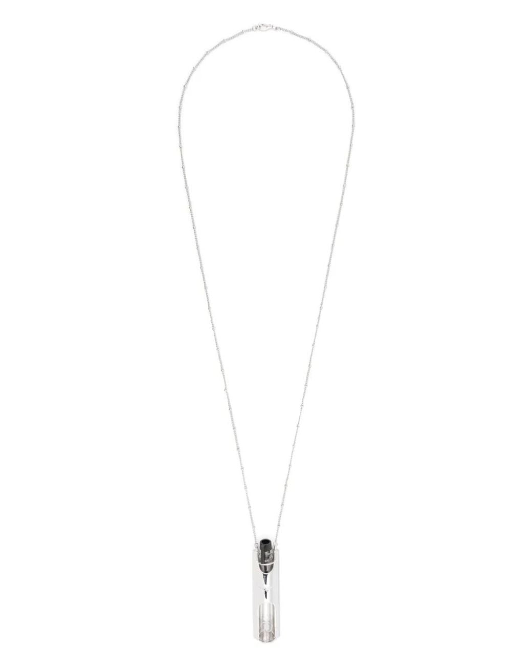 Eddie Borgo White Ripple Pendant Necklace