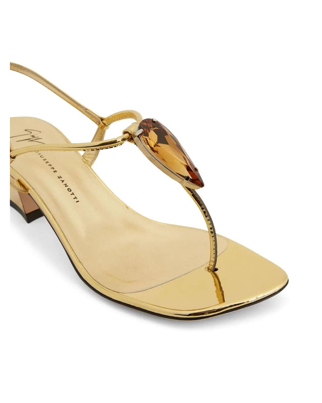 Giuseppe Zanotti Natural Anthonia 45Mm Rhinestone-Embellished Thong Sandals