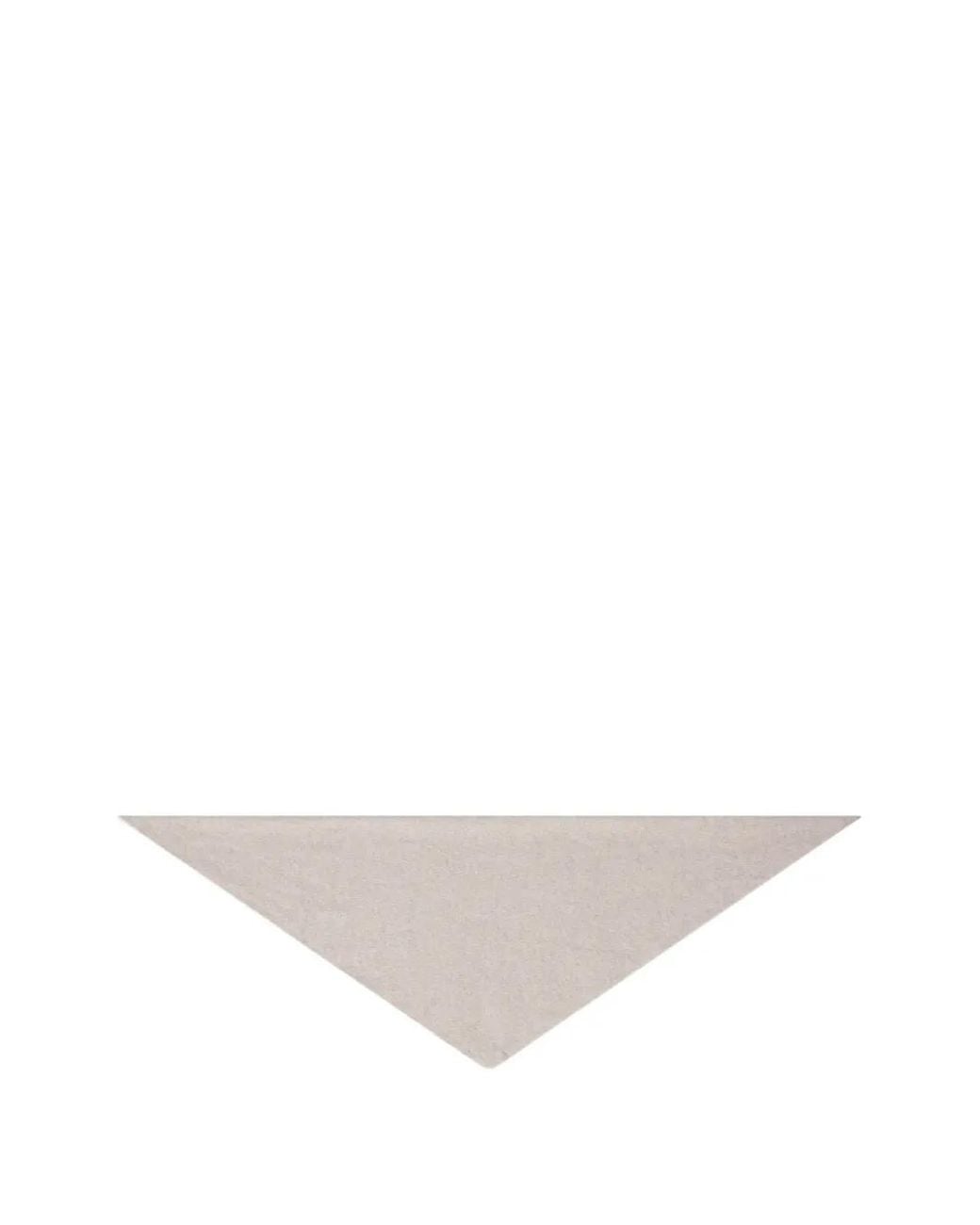 Le Bonnet White Knitted Triangle Scarf