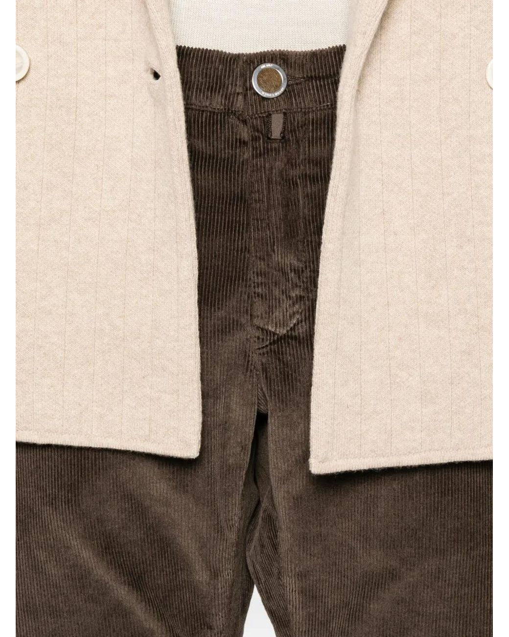 Jacob Cohen Black Corduroy Trousers for men
