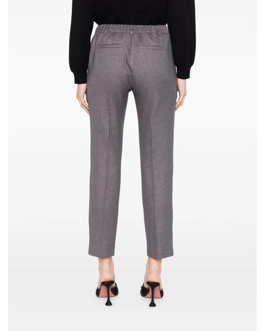 MAISON 123 Black Felix Side-Pockets Trousers