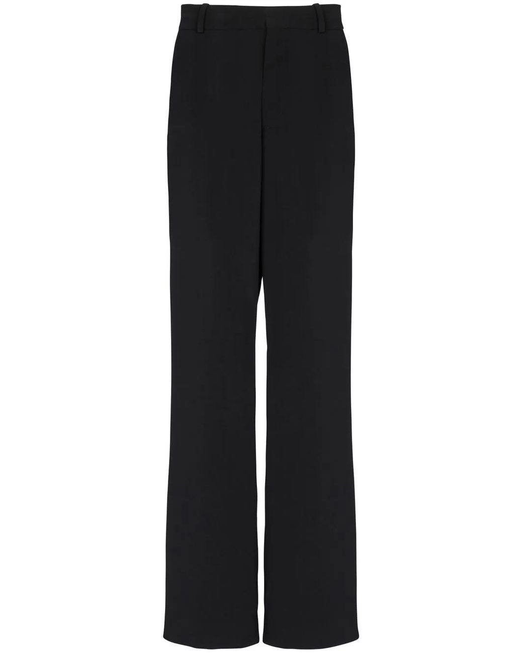 Straight-Leg Tailored Trousers Balmain de hombre de color Black