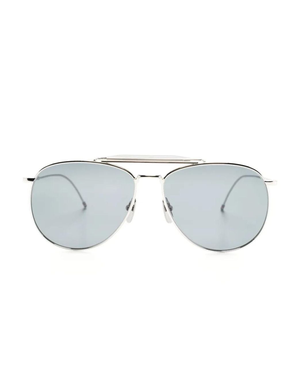 Thom Browne Blue Pilot-Frame Sunglasses
