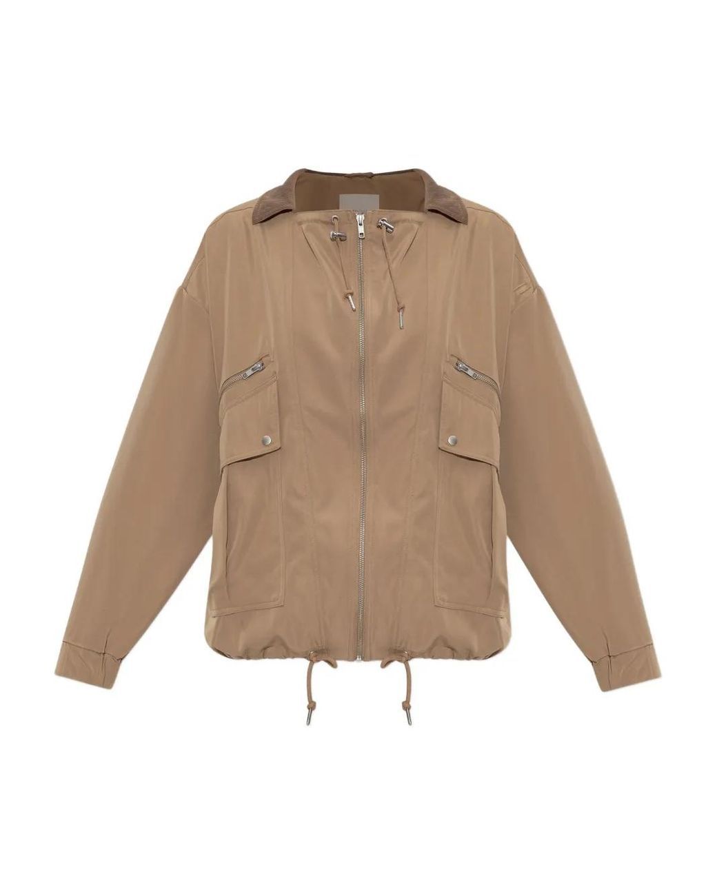 Rethinkit Studios Natural Zip-Fastening Flap-Pocket Jacket