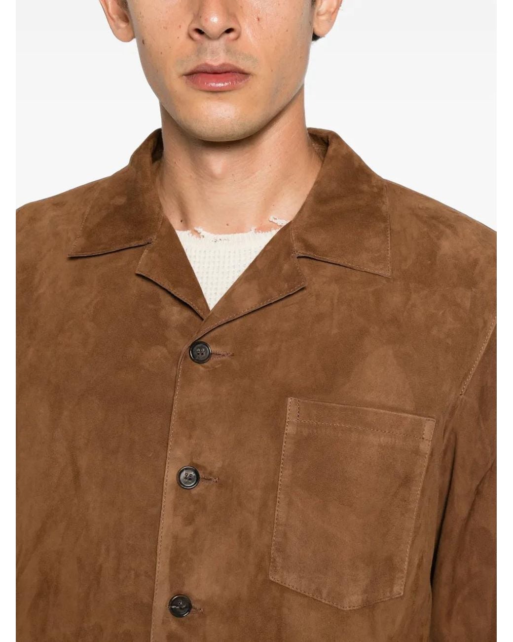 Arma Brown Nico Suede Jacket for men