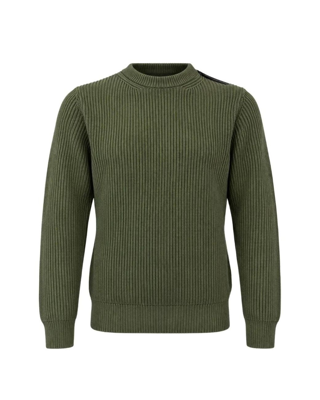 Franzese Collection Green Steve Mcqueen Rib-Knit Sweater for men