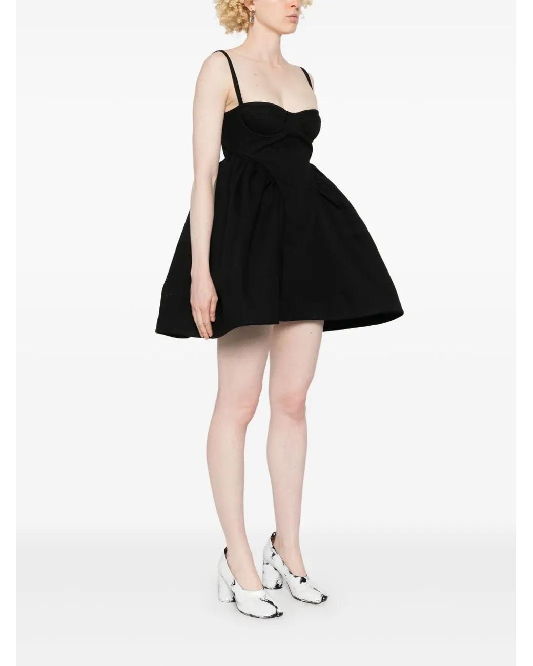 Cecilie Bahnsen Ovid Mini Dress in Black | Lyst