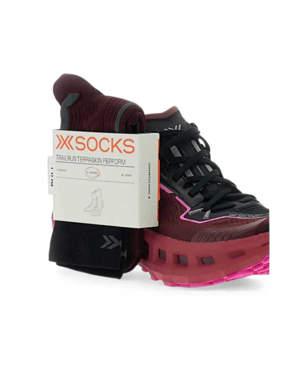 X Bionic Red Terraskin X03 Mesh-Panelled Sneakers for men