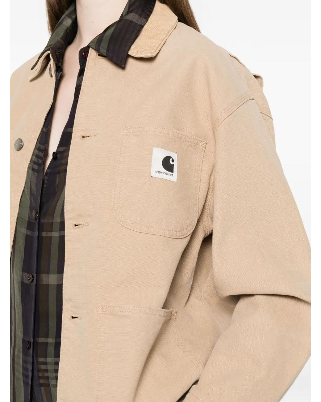 Carhartt Natural W' Og Michigan Corduroy Collar Organic Cotton Jacket