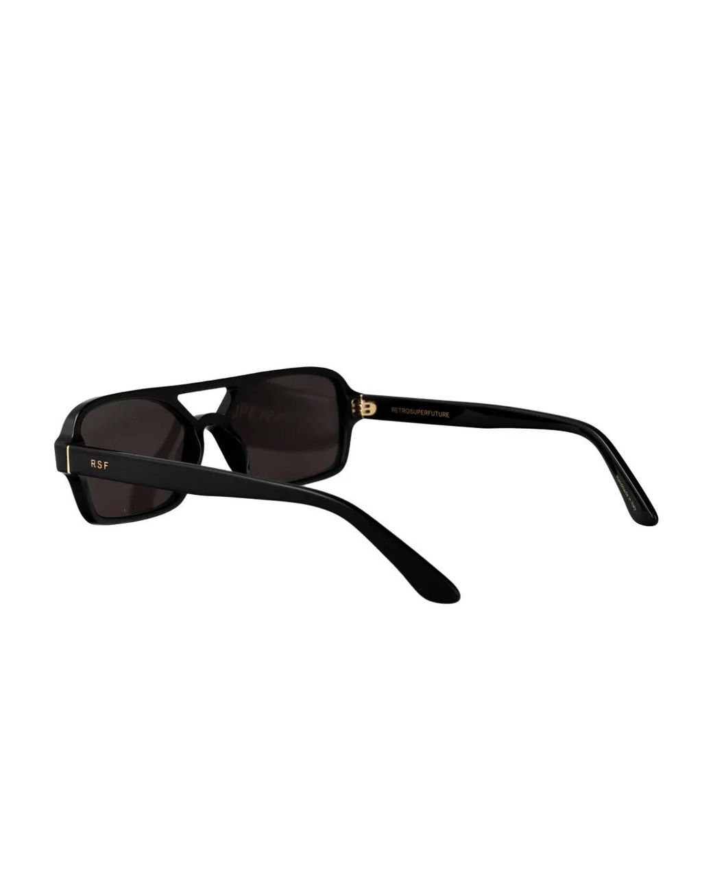 Retrosuperfuture Black Vico Rectangle-Frame Sunglasses