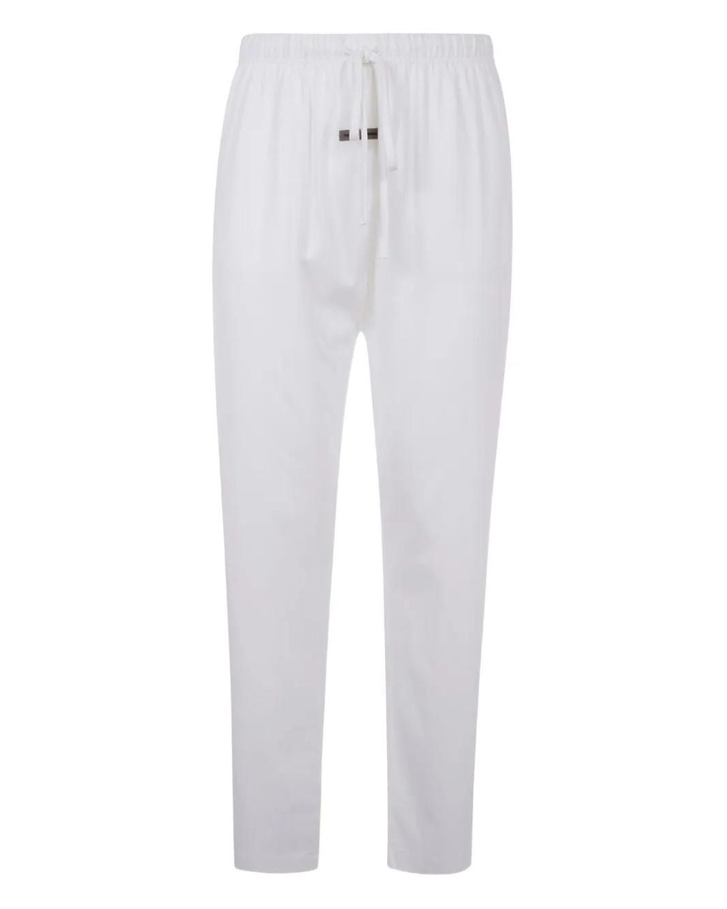 Fear Of God White Elasticated-waist Tapered Trousers