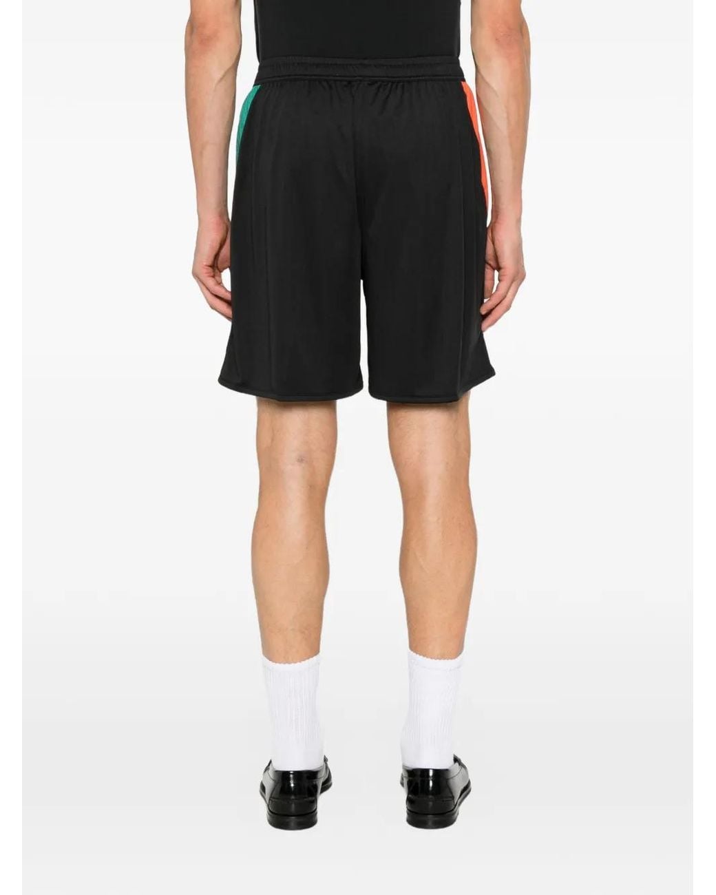 VENEZIA FC Black Home Logo-Detail Panelled Shorts for men