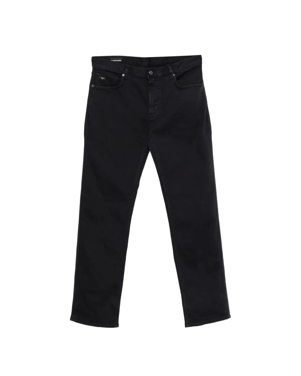 Emporio Armani Black Jean À Patch Logo for men