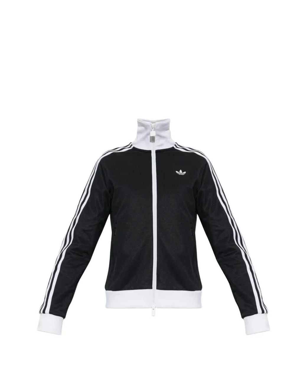 Adidas Black Veste De Sport À Logo Brodé