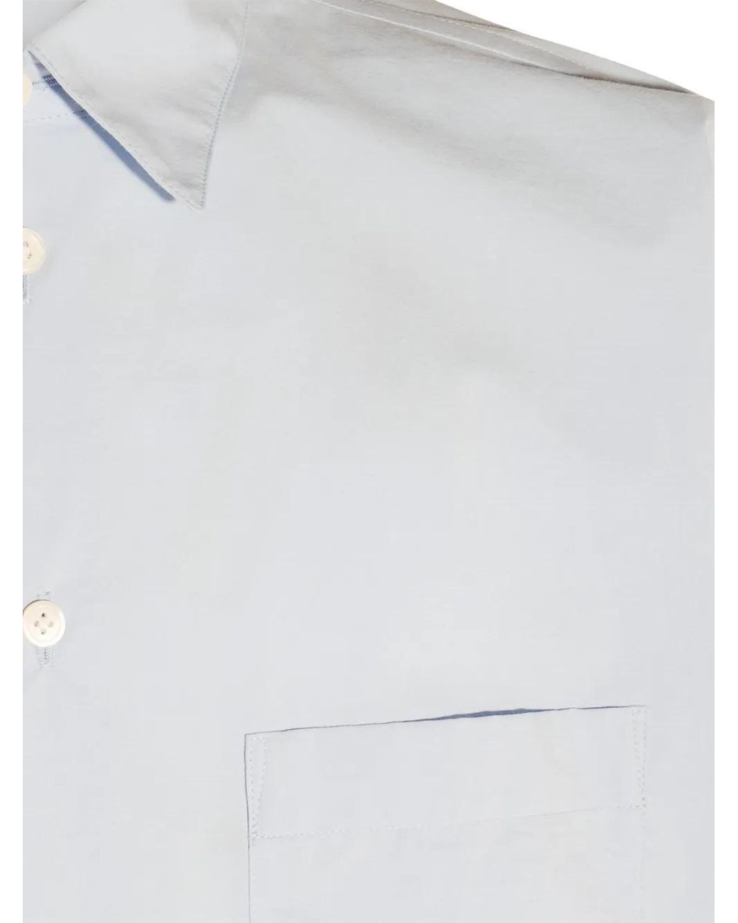 Homme Plissé Issey Miyake White Cotton Shirt for men