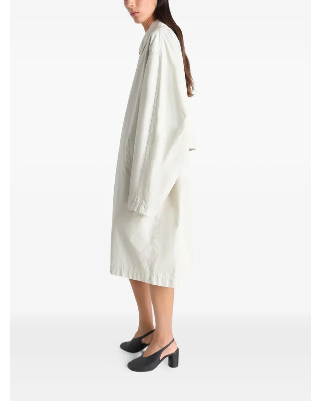 Lemaire White Car Coat