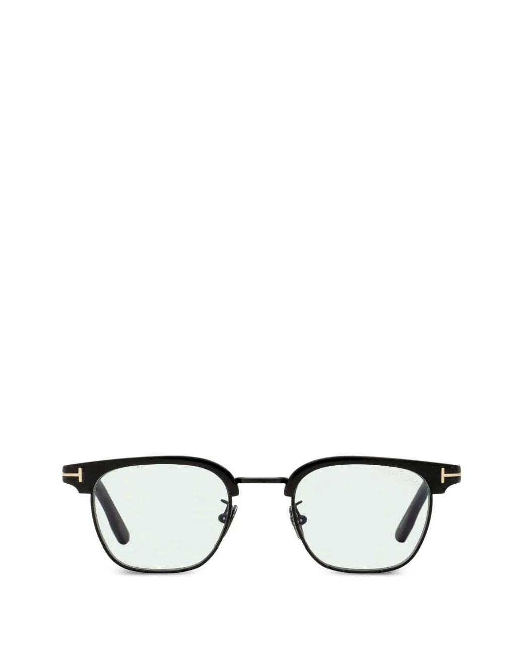 Tom Ford Black Square-Frame Browline Sunglasses for men