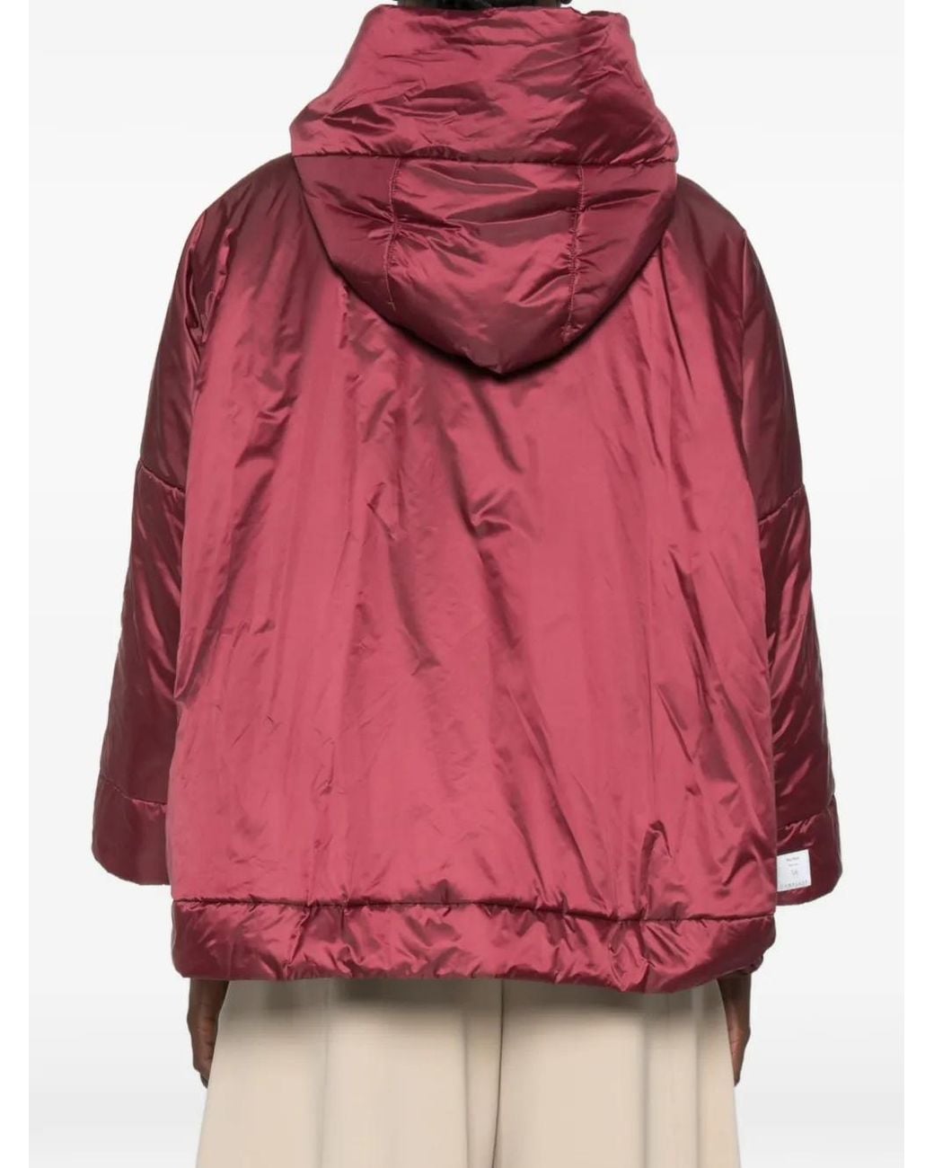 Max Mara Red The Cube Hooded Jacket
