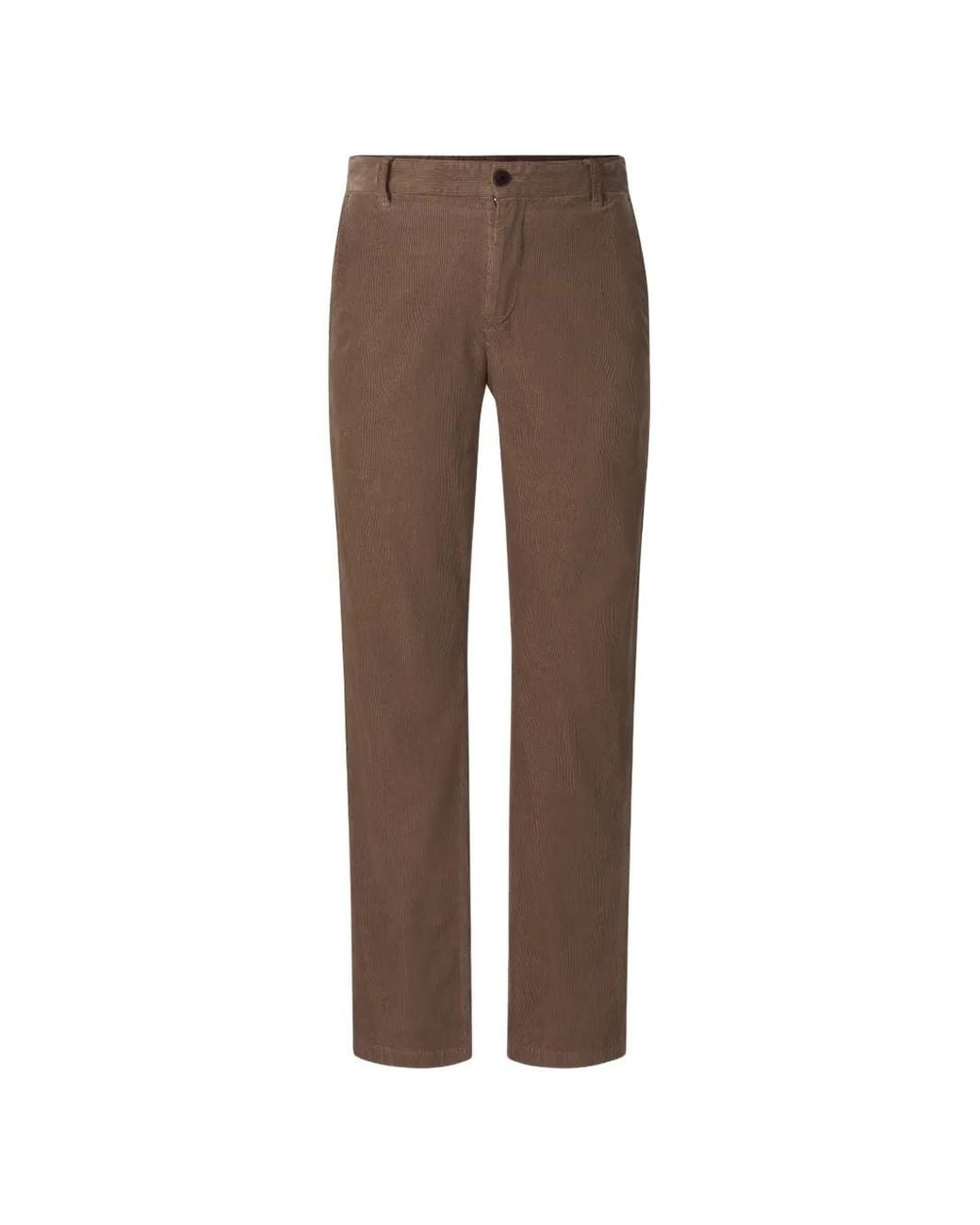 Bogner Brown Riley Casual Corduroy Straight-Leg Trousers for men