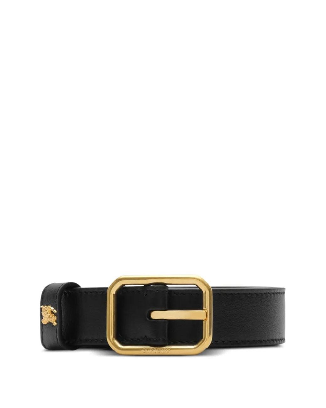Burberry White Leather Knight Belt