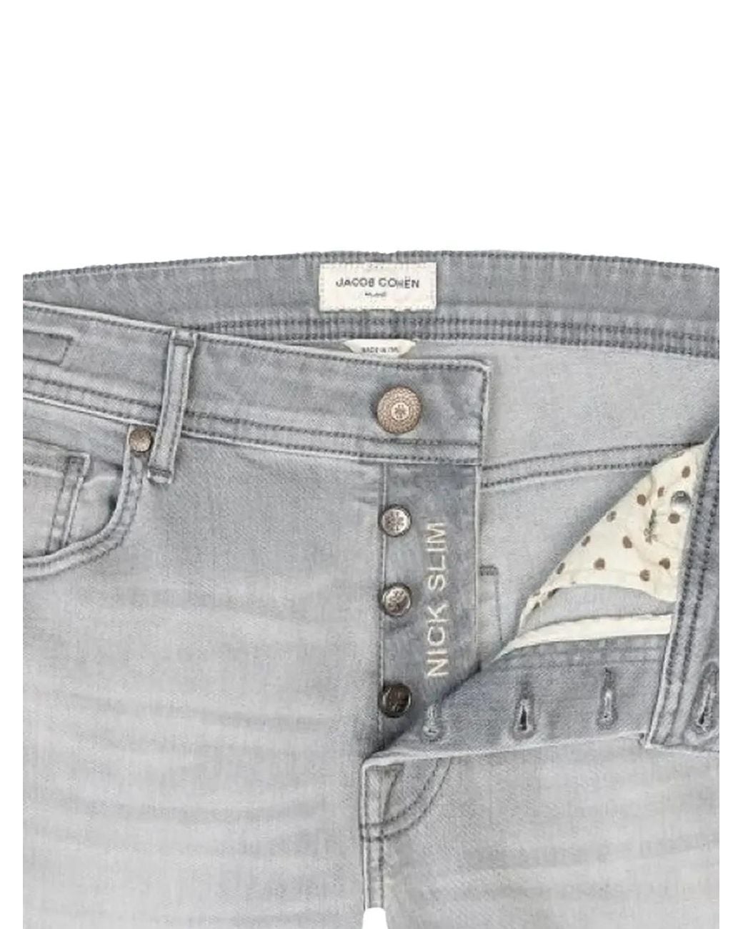 Jacob Cohen Gray Nick Slim-Fit Jeans for men