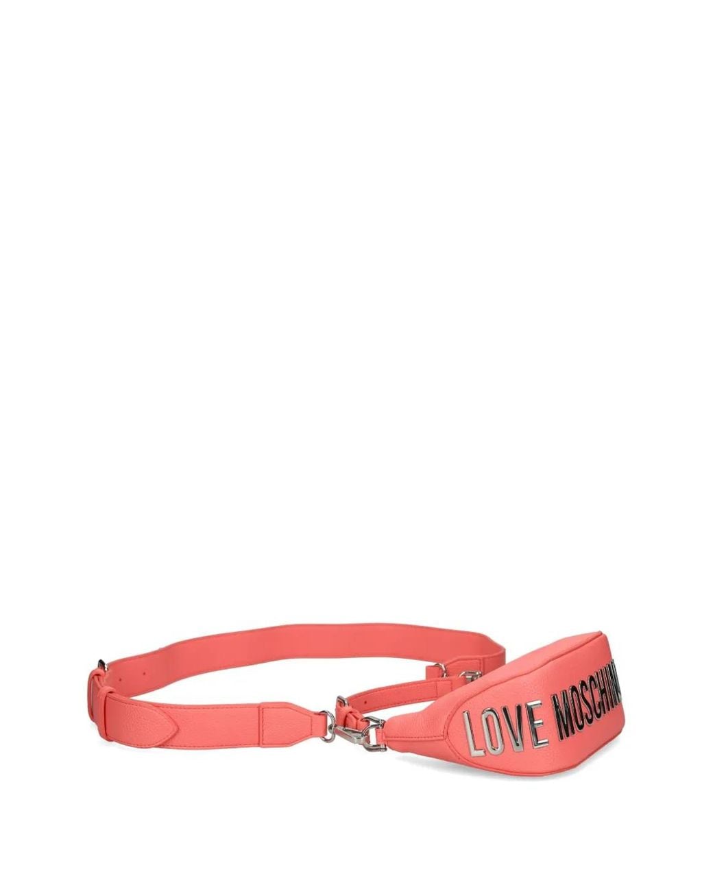 Love Moschino Pink Giant Logo Shoulder Bag