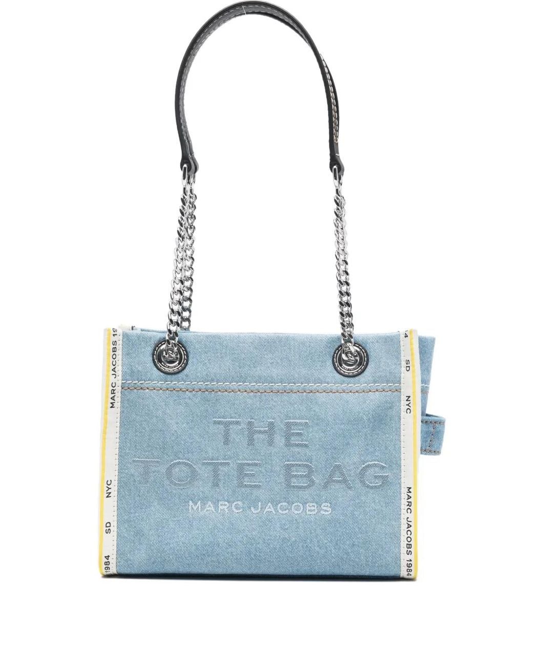 Marc Jacobs Blue Chain Strap Tote Bag