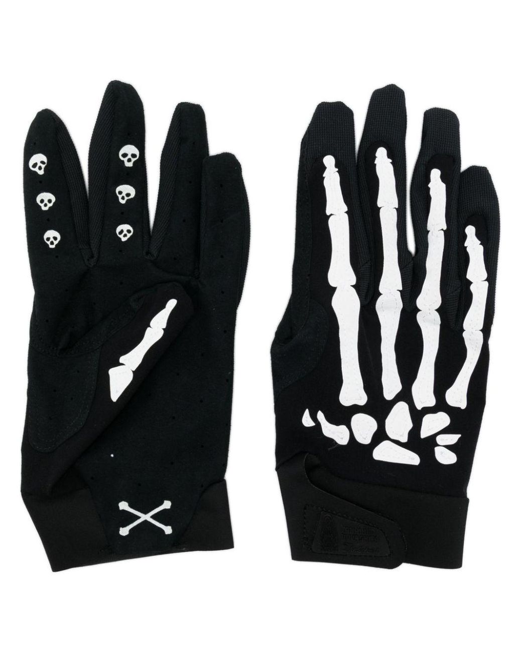 小物 TAKAHIROMIYASHITA The SoloIst gloves TAKAHIROMIYASHITA TheSoloist. Skeleton-Print Gloves in Black