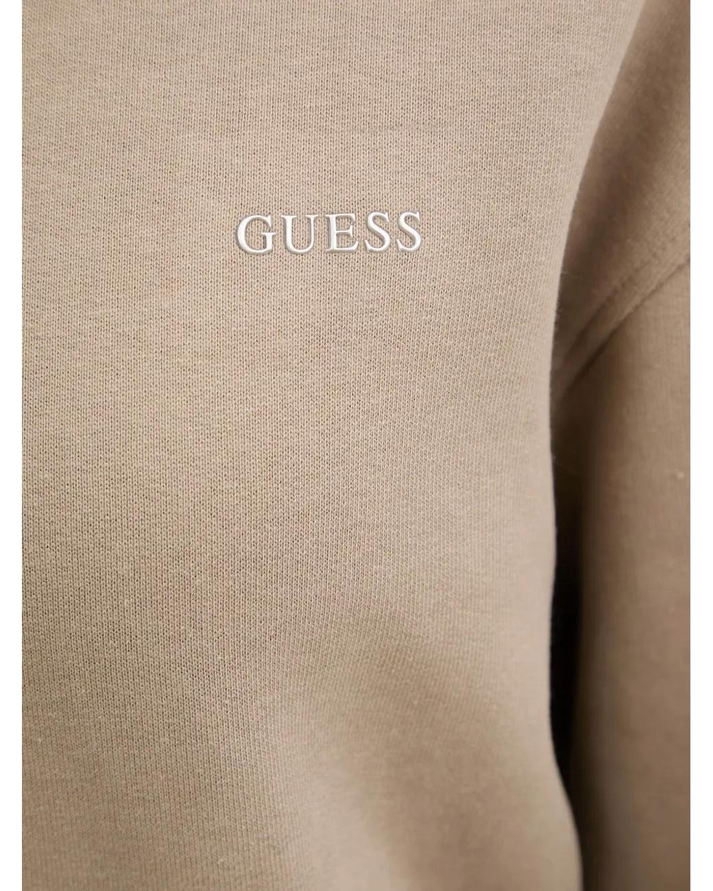 Guess Natural Nat Logo-Print Drop-Shoulder Sweatshirt